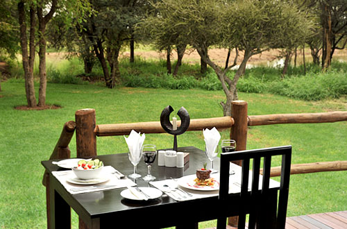 Breakfast Deck Black Rhino Game Lodge Accommodation Bookings Pilanesberg Game Park Black Rhino Private Game Reserve
